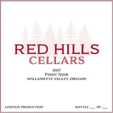 Red Hills Cellars Pinot Noir Willamette Valley 2017
