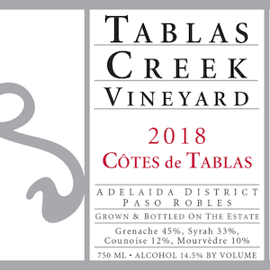 Tablas Creek Côtes de Tablas Adelaida District 2018