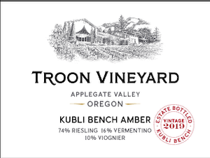 Troon Vineyard Kubli Bench Amber Applegate Valley 2019