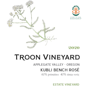 Troon Vineyard Kubli Bench Rosé Applegate Valley 2020