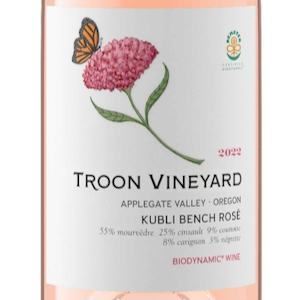 Troon Vineyard Kubli Bench Rosé Applegate Valley 2022