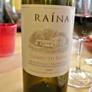 Bottle of Montefalco Sagrantino